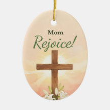 Mama Ostern Freue dich Kreuz und Lilien