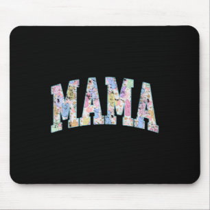 Mama Ostern Retro Varsity Große Buchstaben Bunt Ge Mousepad