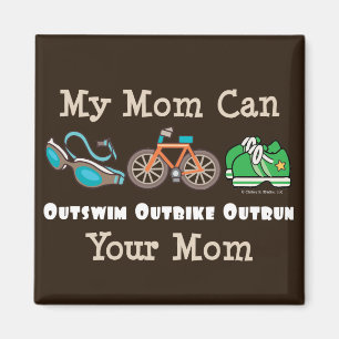 Mama Outswim Outbike überholten Triathlon-Magnete Magnet