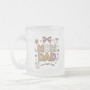 Mama Papa Neues Kapitel Beginnt Süßes Baby-Design Mattglastasse
