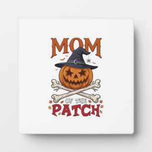 Mama-Patch-Halloween-Kürbis-Hexenhut-Totenkopf_1 Fotoplatte