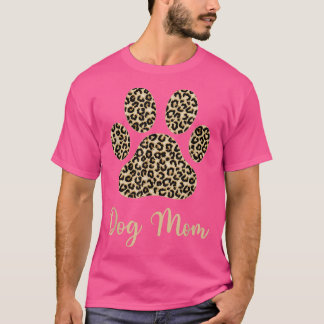 Mama Paw Leopard Funny Dog Mama, Hunde liebt Moth T-Shirt