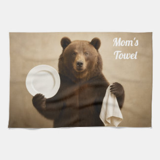 Mama Personalisiert Bear Kitchtuch Geschirrtuch