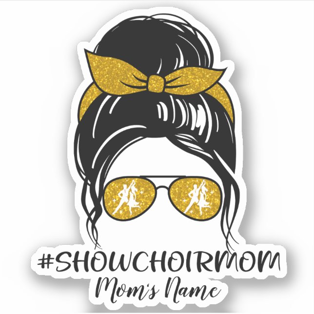 Mama personalisiert Show Choir Aufkleber (Vorderseite)