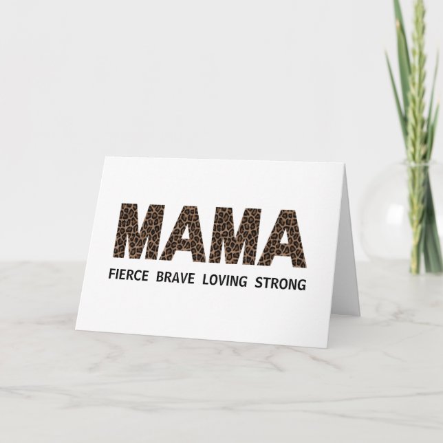 MAMA Personalisierte Mutter-Foto-Tageskarte Karte (Vorderseite)
