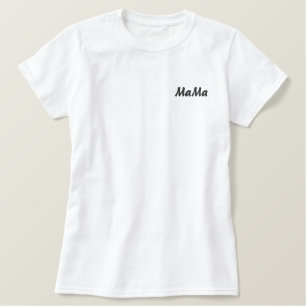 MaMa Personalisiertes Besticktes T-Shirt