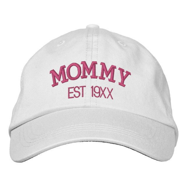 Mama Personalisiertes Muttertagsgeschenk Benutzerd Bestickte Baseballkappe (Vorderseite)