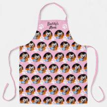 Mama Pet Foto Muster Name Pink mit Pfosten