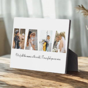 Mama Photo Collage Plaque pour la fête des mères