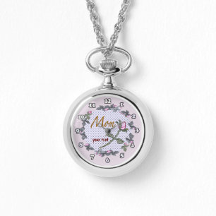 Mama Pink Rosenknospe Armbanduhr
