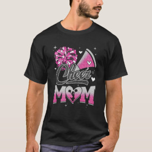 Mama Pink Weißer Cheerleader Fußball Fan für T-Shirt