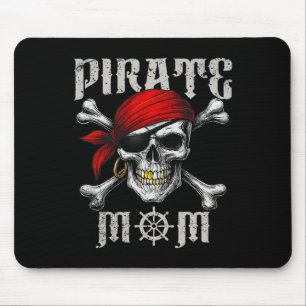 Mama-Piratenflagge-Flag und Schädelknochen H Mousepad