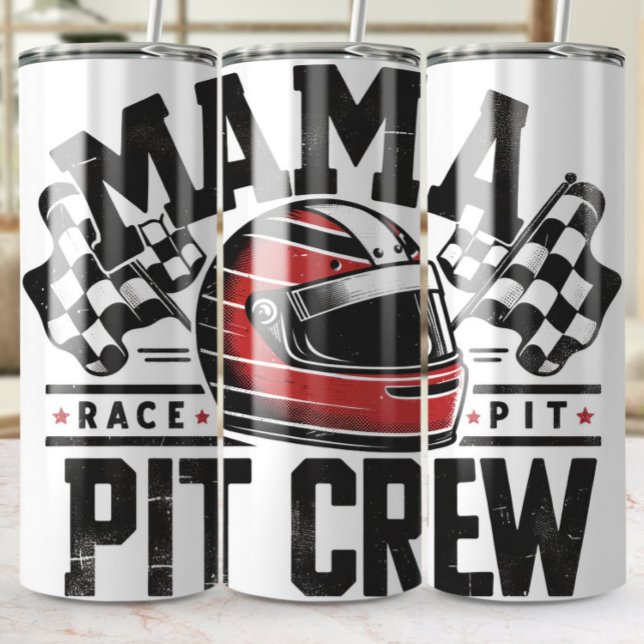 Mama Pit Crew Racing Thermosbecher (Von Creator hochgeladen)