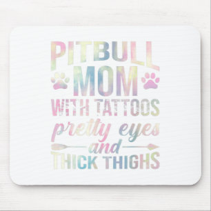 Mama Pitbull mit Hübschen Augen von Tattoos Mousepad