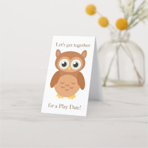 Mama-Play-Date-Eule Terminkarte