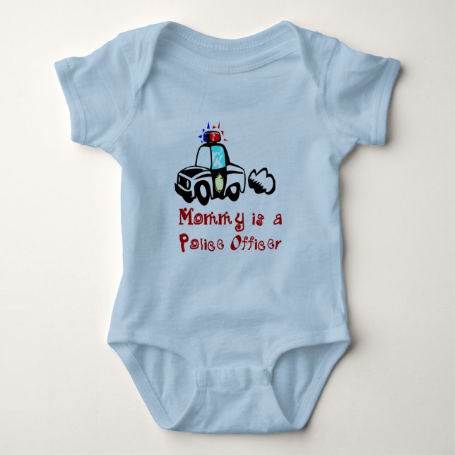 Mama-Polizei-Offizier-T - Shirts und Geschenke (Vorderseite)