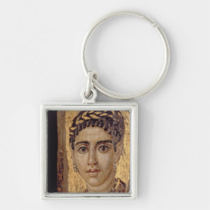Mama-Porträt einer Frau, von Fayum, Romano-Egyp Schlüsselanhänger
