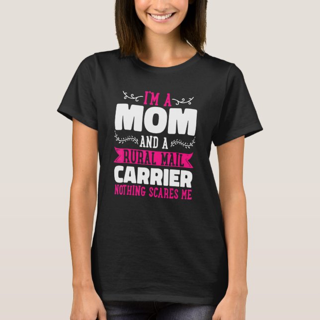 Mama Postal Worker Postman Moth T-Shirt (Vorderseite)