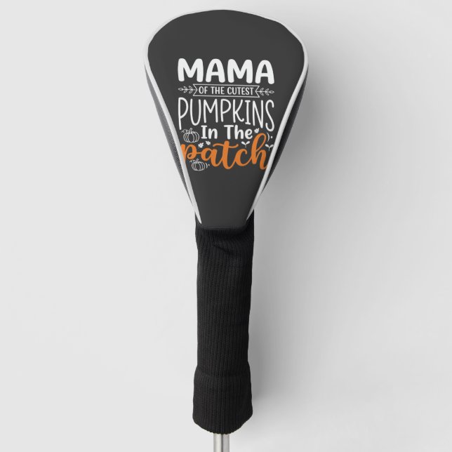 Mama Pumpkins Patch Halloween Design_1 Golf Headcover (Vorderseite)