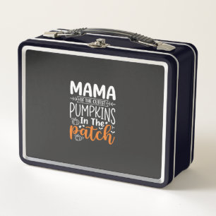 Mama Pumpkins Patch Halloween Design_1 Metall Brotdose