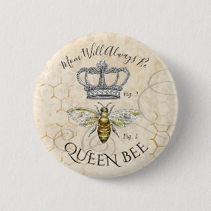 Mama Queen Bee Button