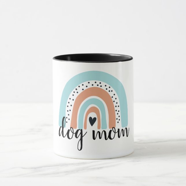 Mama Rainbow Blue Peach Tasse (Zentrum)