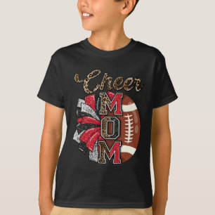 Mama Red Black Pom Leopard T-Shirt