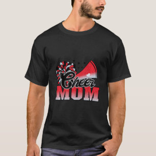 Mama Red Black Pom Leopard T-Shirt