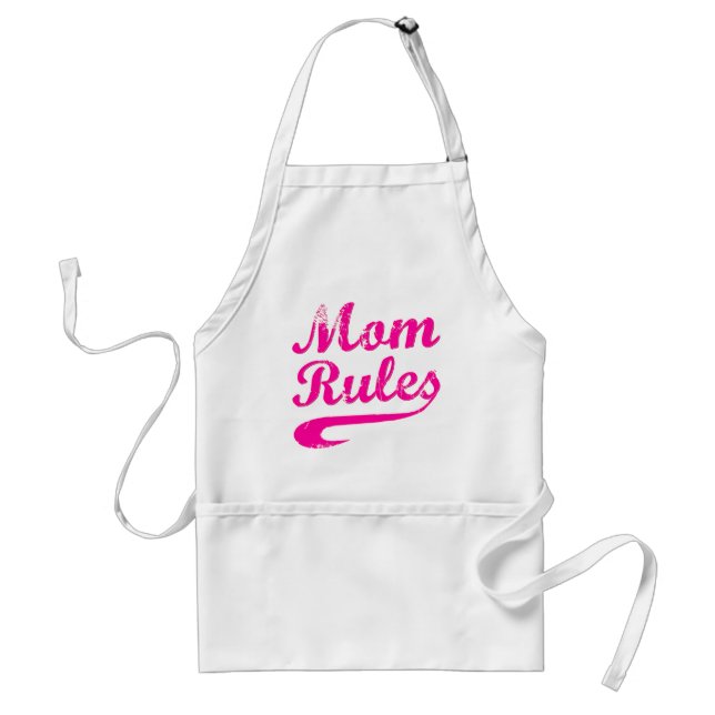 Mama regiert lustiges Sprichwort Schürze (Vorne)
