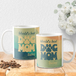 Mama Retro Groovy Personalisiert Kaffeetasse