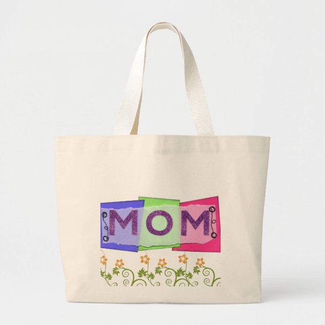 MAMA RETRO TOTE BAG JUMBO STOFFBEUTEL (Vorne)