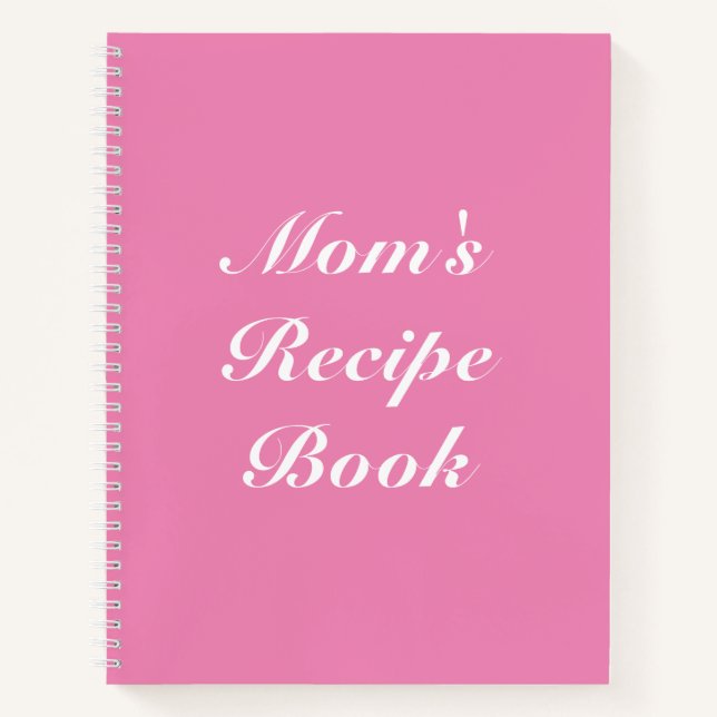 Mama Rezept Buch, Muttertag oder Geburtstag Gesche Notizbuch (Vorderseite)