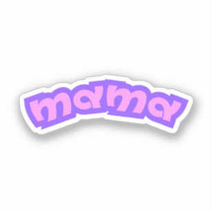 Mama   Rosa Mutter Mutter Neue Mutter Mutti Aufkleber