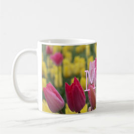MAMA rosa und gelbe Tulpe-Tasse Kaffeetasse