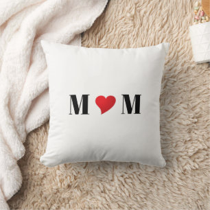 Mama rotes Herz Moderne Typografie niedlicher Sake Kissen