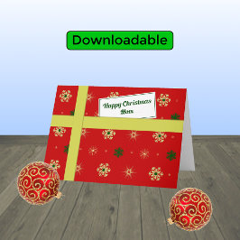 Mama Rotes Paket Moderne Weihnachten