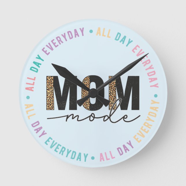Mama Runde Wanduhr (Vorderseite)