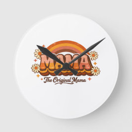 Mama Runde Wanduhr