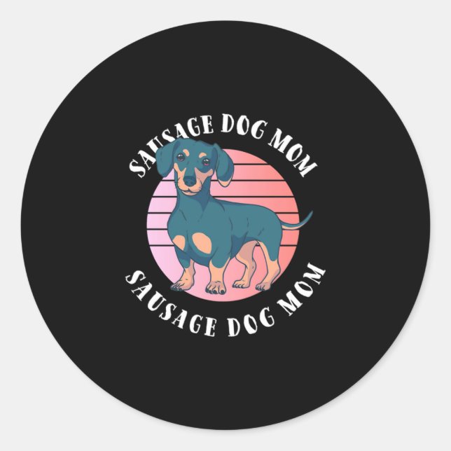 Mama Runder Aufkleber (Vorderseite)