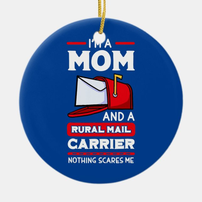 Mama "Rural Carriers Mail Postal Worker Mother" Keramik Ornament (Vorne)