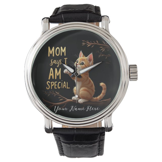 Mama sagt, ich sei ein besonderes Funny & Hearterw Armbanduhr (Vorderseite)