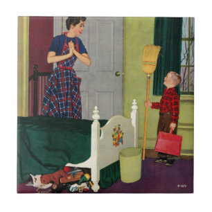 Mama, säuberte ich meinen Raum! Fliese