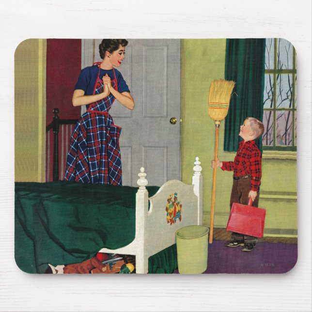 Mama, säuberte ich meinen Raum! Mousepad (Vorne)