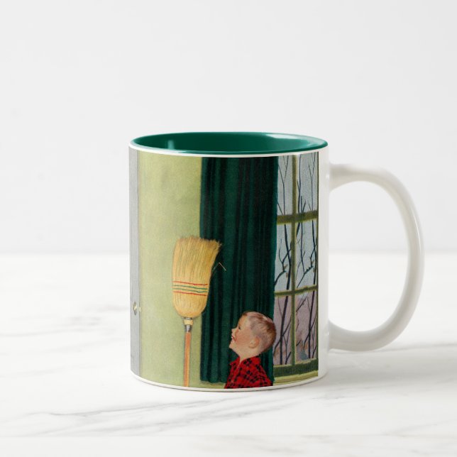 Mama, säuberte ich meinen Raum! Zweifarbige Tasse (Rechts)