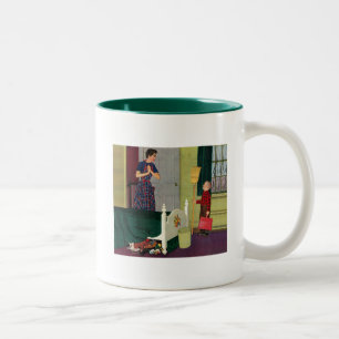 Mama, säuberte ich meinen Raum! Zweifarbige Tasse