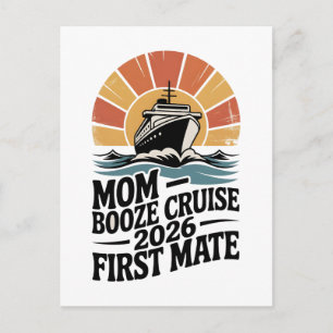 Mama-Sauf-Tour 2026 Familie Matching Postkarte