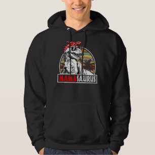 Mama Saurus Rex Dinosaur Mama Saurus Family Matchi Hoodie