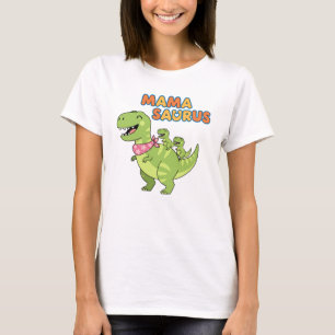 Mama Saurus Spielende T-Rex-Mama Humorvolles Grafi T-Shirt