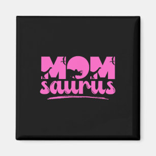 Mama Saurus T-rex Dinosaur Mutter Saurus Family Ma Magnet