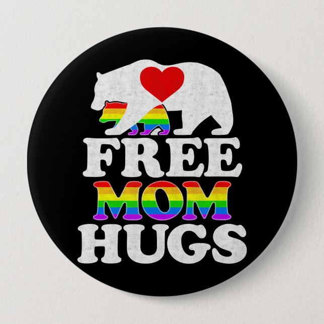 Mama schadet Frauen am Lugt Pride Mama Bear Button (Vorderseite)